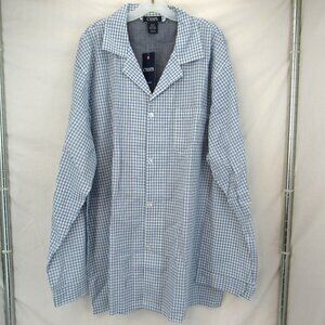 Chaps Men's Sleepwear Navy and White Pajama Shirt Size 2XLT New with Tag